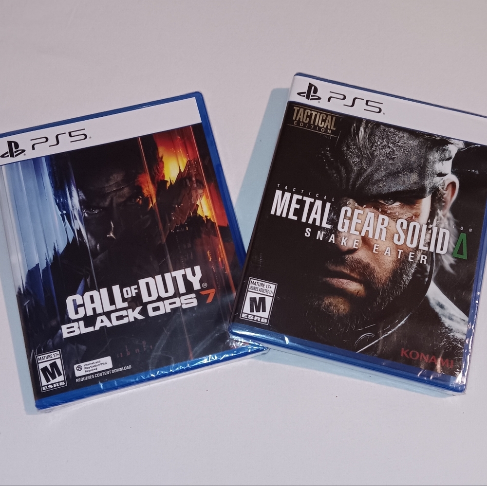 Sony 5 Game Bundle - Call of Duty: Black Ops 7 & Metal Gear Solid Snake Eater